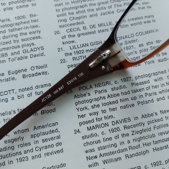 Frame Glasses Brown by JUST CAVALLI JC126 Authentic - Picture 11 of 12